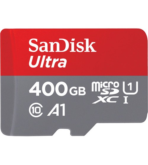 SDSQUAR-400G SanDisk Ultra MicroSDXC UHS-I card 100MB/s 400GB U1 A1 (With Adapter)